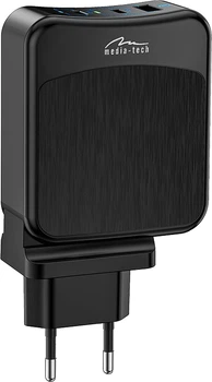 Ładowarka sieciowa Media-Tech MT6252 Czarny (5906453162522)