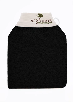 Перчатка Кесса для Хамама, Натурального Пилинга и Массажа Spa Черная Arganiae 0107bl