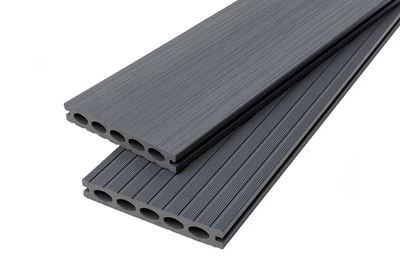 Террасная доскаPolyroot Series M140x21x2400 мм 3D структура деревини Graphite