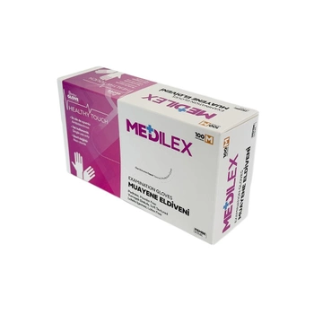 Медицинские перчатки Medilex,TPE, розовые,М, 100 шт Reflex