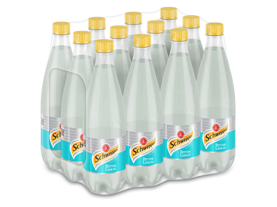 Упаковка напою безалкогольного сильногазованого Schweppes Bitter Lemon 0.75 л х 12 пляшок (5449000312259)