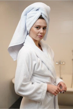 Махровый банный халат Osborn Textile М Белый 400г/м2