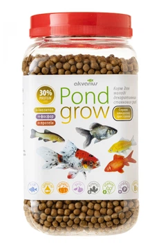 Корм для прудовых декоративных рыб Аквариус Pond Grow Menu, Pellets 170г