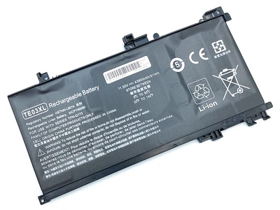 Батарея TE03XL для HP Omen 15, 15-BC, 15-AX (TPN-Q173, HSTNN-UB7A, 849910-850, 849570-541) (11.55V 4380mAh 50Wh) (67883)