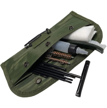 Набор для чистки оружия Lesko GK13 12 предметов в чехле