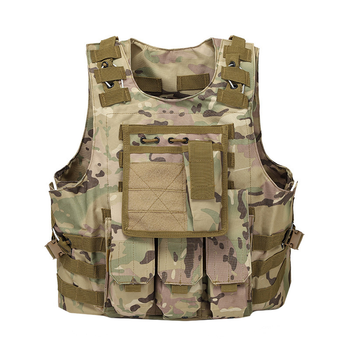 Жилет тактичний AOKALI Outdoor А56 Camouflage CP спортивний тренувальний з кишенями