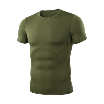 Тактична футболка з коротким рукавом Lesko A159 Green XL