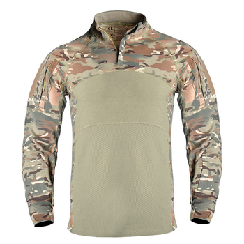Мужская рубашка убокс Han-Wild 005 Camouflage CP S летняя с длинным рукавом