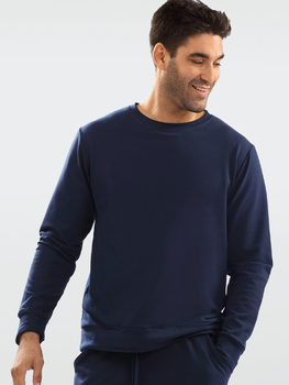 Sweter męski bawełniany DKaren Sweatshirt Justin M Granatowy (5903251464827)