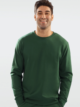Sweter męski bawełniany DKaren Sweatshirt Justin L Zielony (5903251464995)