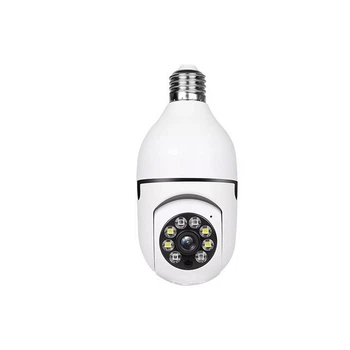 Панорамная IP-камера-лампочка видеонаблюдения с Wi-Fi 360 градусов вращения, 90 градусов наклона, Белый