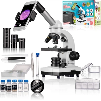Микроскоп Bresser Junior Biolux SEL 40x-1600x с адаптером для смартфона + кейс (8855610GYE000)