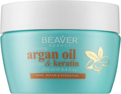 Восстанавливающая маска для поврежденных волос с аргановым маслом Beaver Mask Argan Oil 250 мл