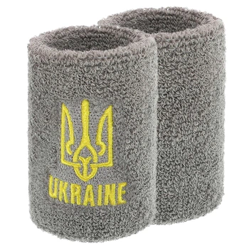 Напульсник спортивный махровый UKRAINE BC-9282 1шт Цвет: Серый