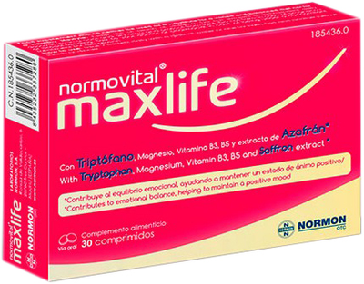 Suplement diety Lab. Normon Normovital Maxlife 30 tabletek (8435232337280)