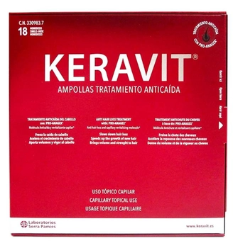 Ампули для волосся Keravit Anticaida 18 Blisters x 6 мл (8470003309837)
