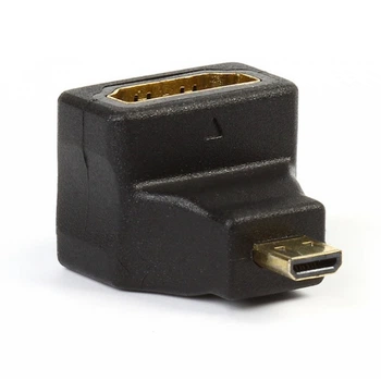 Кутовий перехідник HDMI F/micro на HDMI M