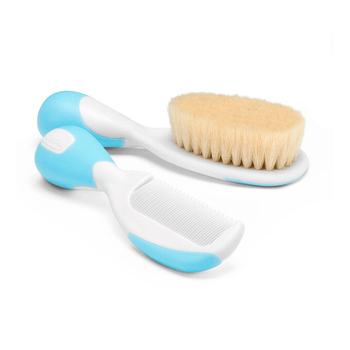 Щітка для волосся Chicco Blue Natural Hair Brush and Comb (8003670693642)