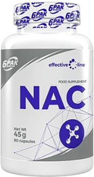 Добавка 6PAK Nutrition EL NAC 90 капсул (5902114044855)