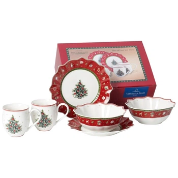 Набор посуды для завтрака на 2 персоны красный Toy's Delight Villeroy & Boch (1485857281)