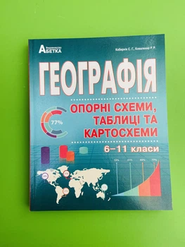 Географія. Опорні схеми, таблиці та картосхеми. 6-11 класи. С.Г.Кобернік. Абетка
