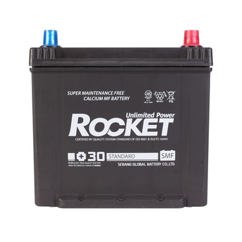 Автомобільний акумулятор ROCKET Standard 6CT 65Ah Asia R+ 75D23L