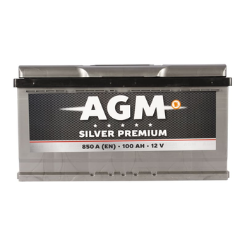 Автомобильный аккумулятор AGM Silver Premium 6CT 100Ah Низкий R+