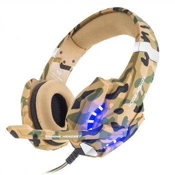 Игровые проводные наушники Kotion Each G9600 с подсветкой (Камуфляж)