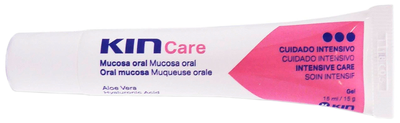 Zel do zębów Kin Care pielęgnacja błony śluzowej jamy ustnej z Aloesem i kwasem Hialuronowym 15 ml (8436026212103)