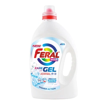 Рідкий порошок FERAL White концентрований гель для прання білих речей видаляє складні плями 3.5л (LD-6563)