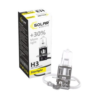 Галогеновая лампа Solar H3 24V 70W PK22s Starlight +30% (2403)