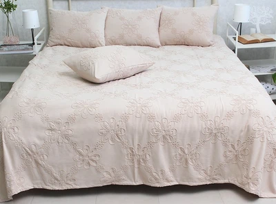 Комплект покрывало и наволочки Tag tekstil Mystery beige 240x250