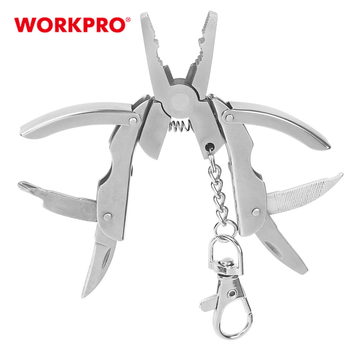 Мультинструмент-брелок мини WORKPRO 9-в-1 WP382016