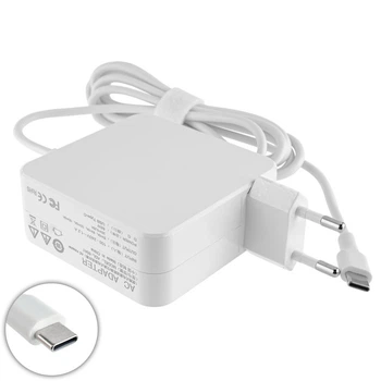 Блок живлення для ноутбука TYPE-C 65W квадратный білий