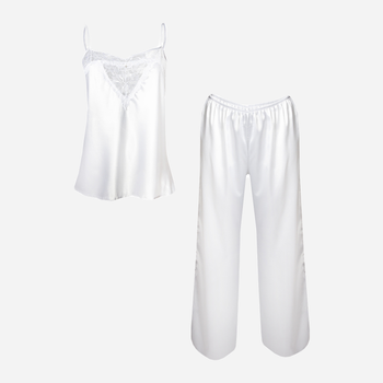 Piżama (spodnie + koszulka) DKaren Set Caroline 2XL White (5903251409385)