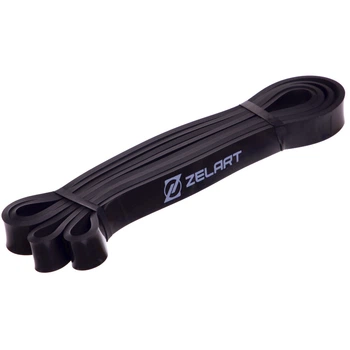 Гума для фітнесу та підтягувань Zelart Power Loop 2606-2 навантаження 16-32кг Black