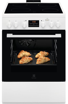 Плита електрична Electrolux LKR664100W SteamBake гриль+конвекція + Fan (ECO)