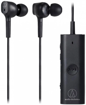 Słuchawki Audio Technica ATH-ANC100BT In-Ear Wireless Mic Black (ATH-ANC100BT)