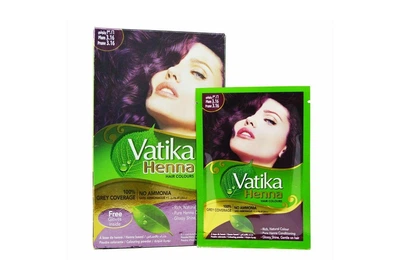 Краска для волос на основе хны Dabur Vatika Сливовый, 60 г