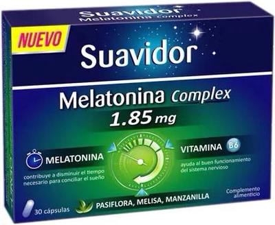 Дієтична добавка Suavidor Melatonina Complex 30 капсул (8470001661500)