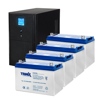 Комплект резервного живлення: ДБЖ Kraft PSW3000VA/2400W(LCD)48V UPS + акумулятор Trinix 100 Аг гелевий (4 шт.) (42-00064-5)