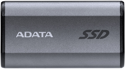SSD диск ADATA Elite SE880 500GB USB 3.2 Gen2 x2 Type-C 3D NAND Titanium Gray (AELI-SE880-500GCGY) External