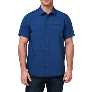 Сорочка тактична 5.11 Tactical Ellis Short Sleeve Shirt Pacific Navy S (71207-721)