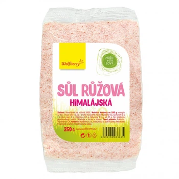 Wolfberry Гімалайський рожева сіль 250 g