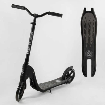 Самокат двоколісний з широким велосипедним кермом (74077) "Best Scooter" колеса PU - 20 см