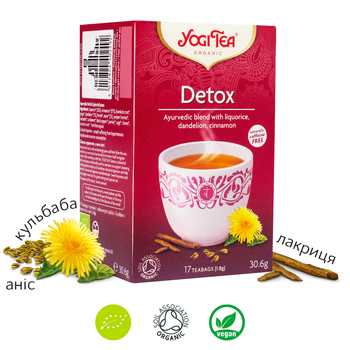 Чай "Детокс", 17 пакетиков, YOGI TEA