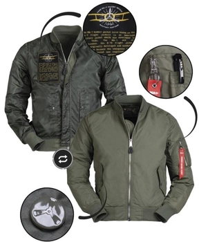Тактична куртка Mil-Tec бомбер MA1 Summer Olive 10401501 L