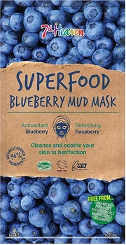 Грязевая маска для лица с черникой 7th Heaven Superfood Blueberry Mud Mask 10g (905916-824711-2)