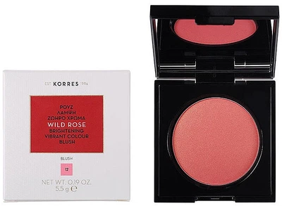 Румяна для лица - Korres Wild Rose Brightening Vibrant Colour Blush 12 - Golden Pink (5.5g) (1014672-1344109-2)