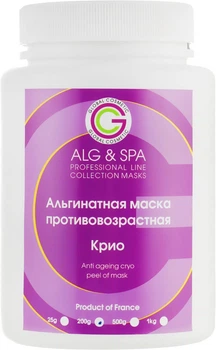 Альгинатная маска "Крио" противовозрастная - ALG & SPA Professional Line Collection Masks Anti Ageing Cryo Peel off Mask 200g (25g, 200g, 500g, 1000g) (932861-1186897-2)